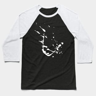 White Splash Baseball T-Shirt